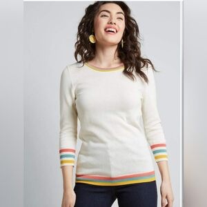 ModCloth Future Looks Vim Knit Sweater Size L